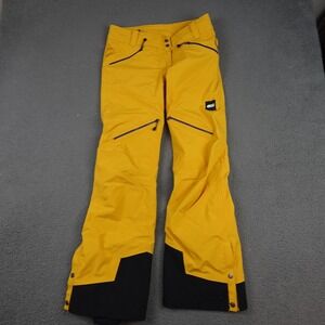 Picture Organic Clothing Snow Pants Mens Small Yellow Waterproof Expedition Line